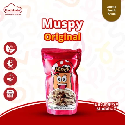 Muspy - Keripik Jamur Tiram Crispy Rasa Original 75gr