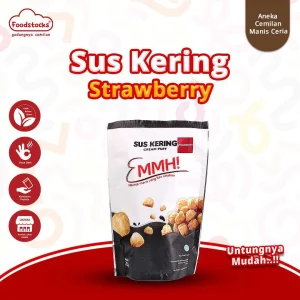 EMMH Snack - Kue Soes Kering Rasa Strawberry