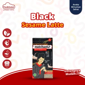 Matchamu - Black Sesame Latte Box Isi 3 Sachet