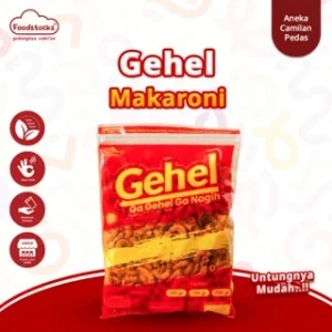Gehel Makaroni Pedas Daun Jeruk 200gr – Camilan Renyah Pedas Aroma Khas Nusantara