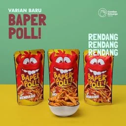 Cekelin - Bapper Poll Cemilan Basreng Rasa Rendang 50gr