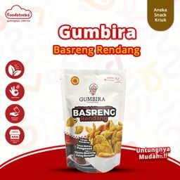 Gumbira Snack - Keripik Basreng Rasa Rendang Renyah Gurih Pedas 70g
