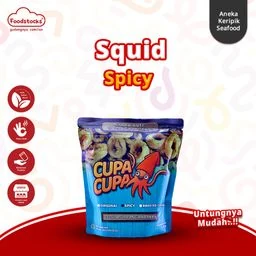 Cupa Cupa Snack - Crispy Squid Spicy Cemilan Seafood Pedas Gurih 50gr