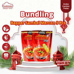 Bundling 5 Pcs Baso Aci Bapper Tulang Rangu Sambel Mercon 220gr | Kuah Pedas | Makanan Instan Halal