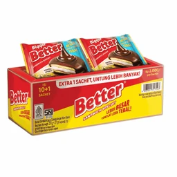 (PO) Better Sandwich Biscuit Cokelat Vanilla Cream Isi 10