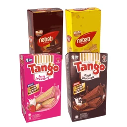 (PO) Snack Wafer Box isi 20 pcs I Nabati & Tango Rasa Coklat, Keju, Vanilla, Royal Chocolate