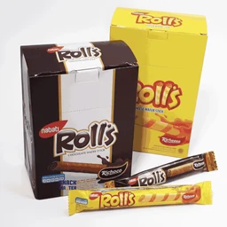 (PO) Nabati Rolls Wafer Stick Keju & Cokelat 1 Box Isi 20 Pcs