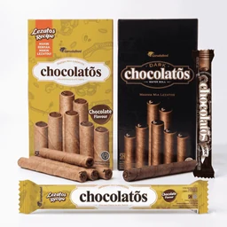 (PO) Chocolatos Wafer Roll Chocolate 1 Box Isi 24 Pcs