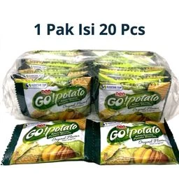 (PO) Go Potato Original Flavor – Biskuit Kentang 1 Pak Isi 20 Pcs